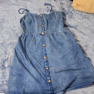 Q Stretchy Denim Dress